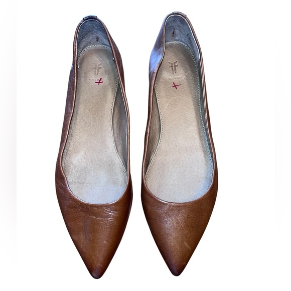 Frye Sienna Leather Ballet Flats Size 7 - Picture 2 of 8